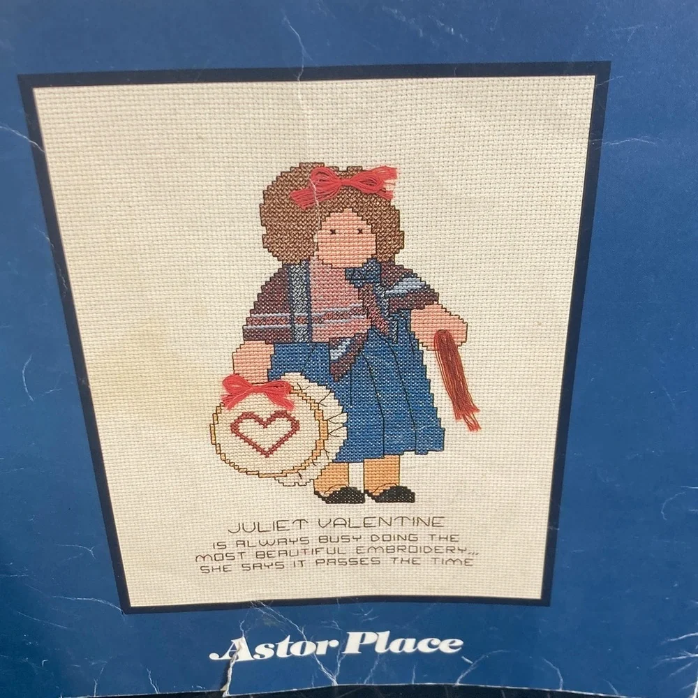 5for$10: 2 Vintage Lizzie High Cross Stitch Pattern ONLY Sara + Juliet Valentine